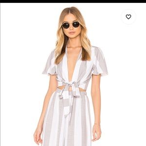 Show Me Your Mumu wrap cropped top